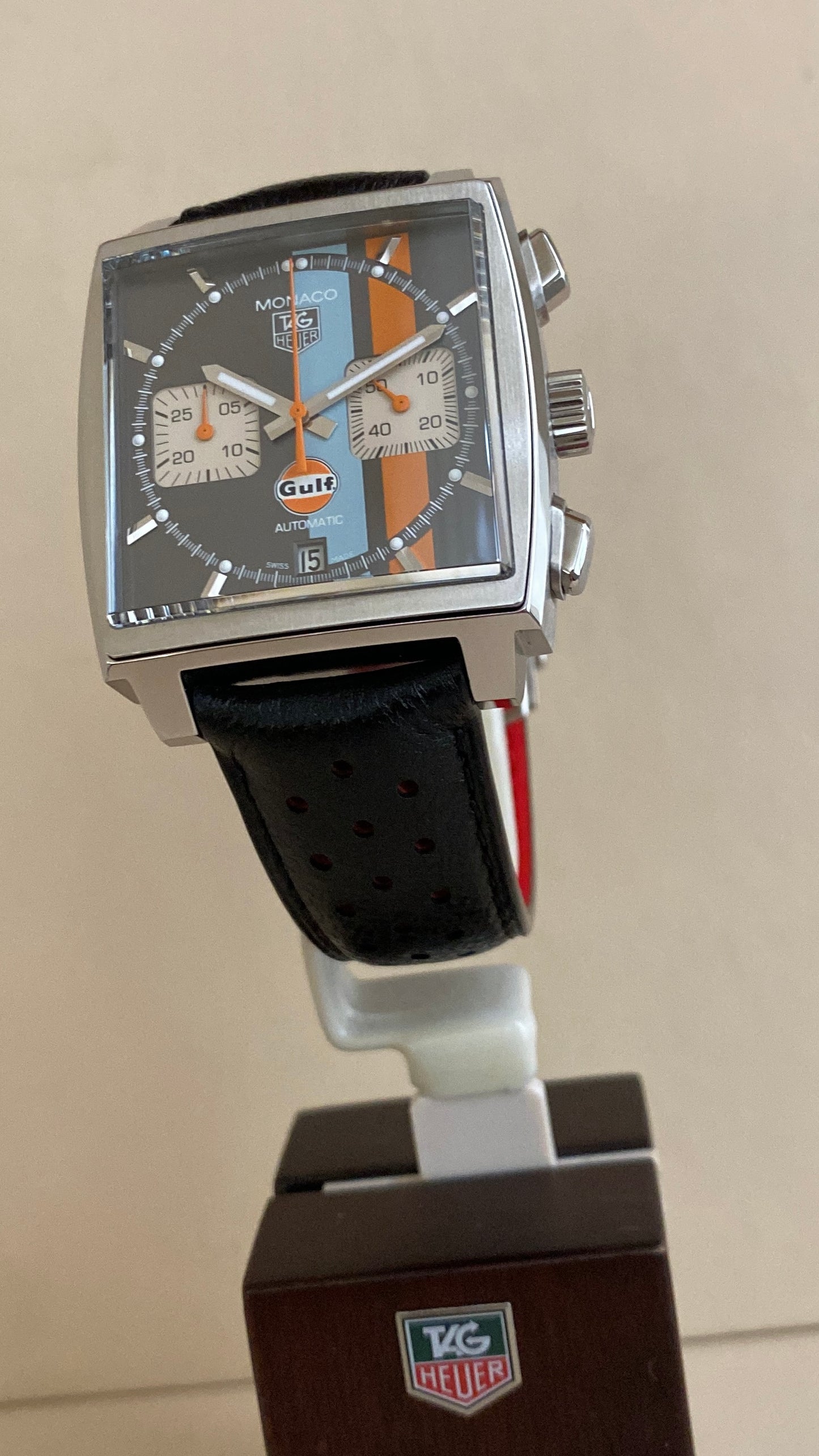 Tag Heuer Monaco Chrono Gulf Edition Limitée - CAW2113-FC6250