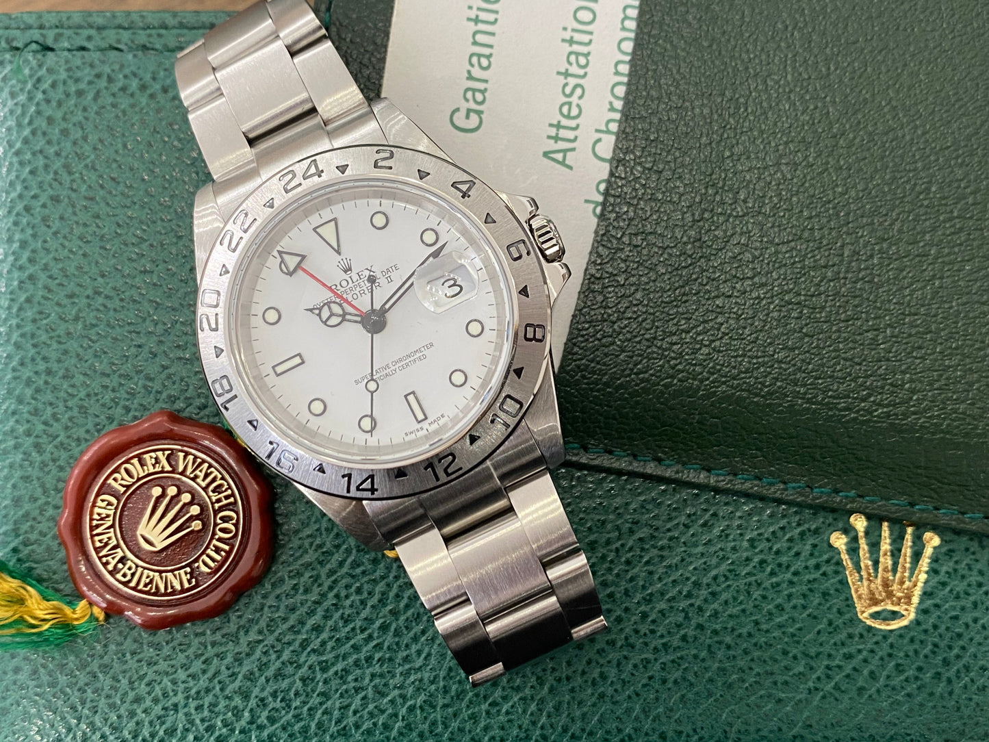 Rolex Explorer II Full Set de 2006 - 16570