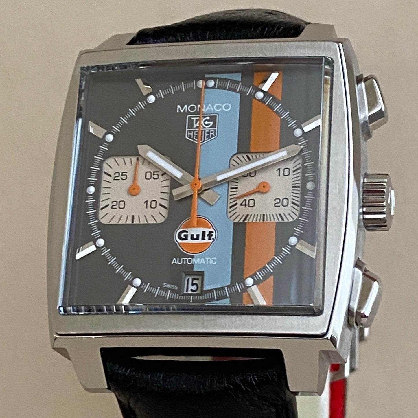 Tag Heuer Monaco Chrono Gulf Edition Limitée - CAW2113-FC6250