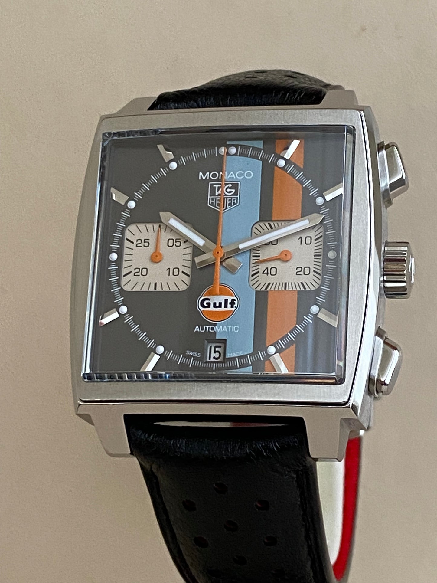 Tag Heuer Monaco Chrono Gulf Edition Limitée - CAW2113-FC6250