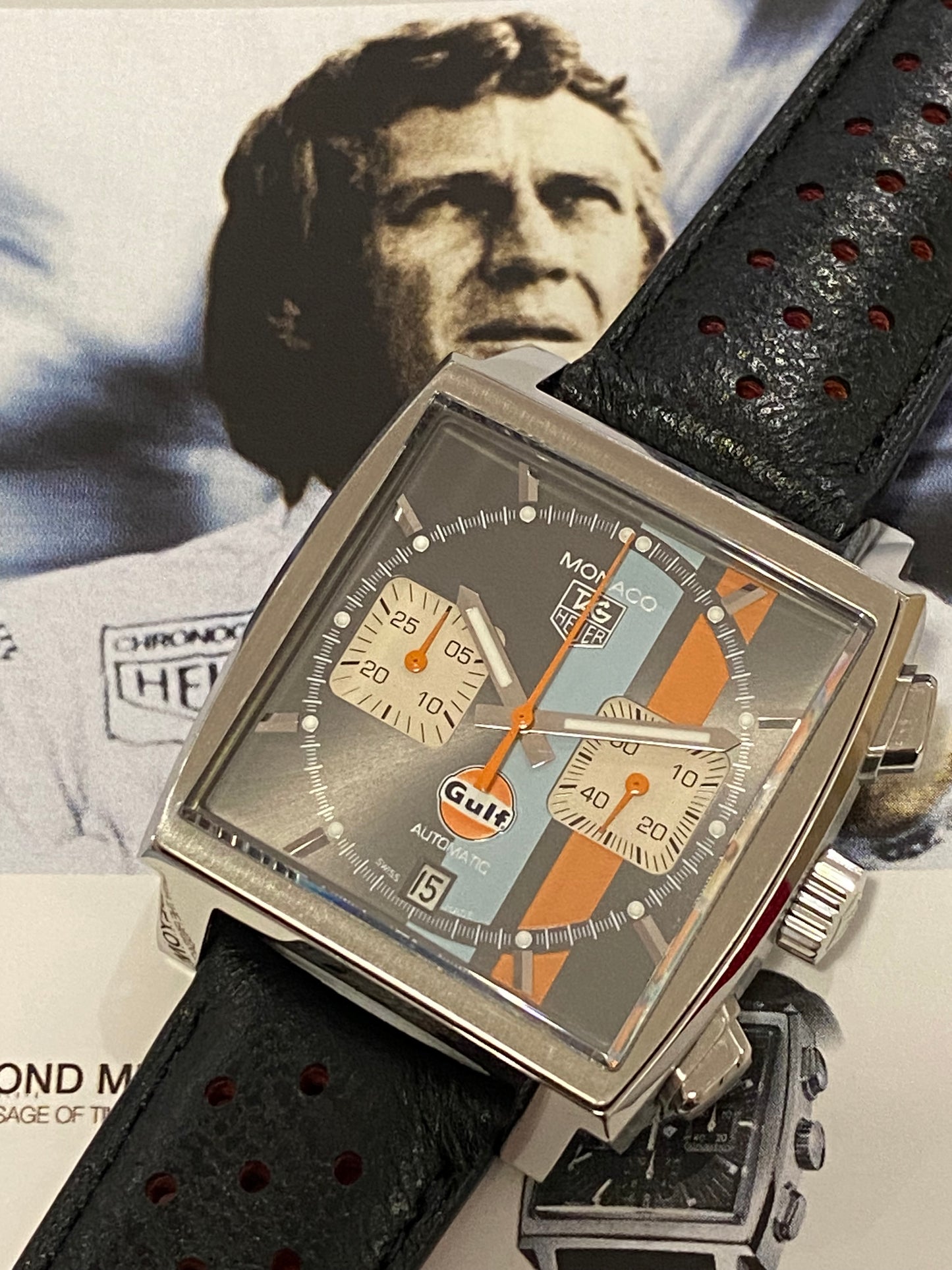 Tag Heuer Monaco Chrono Gulf Edition Limitée - CAW2113-FC6250