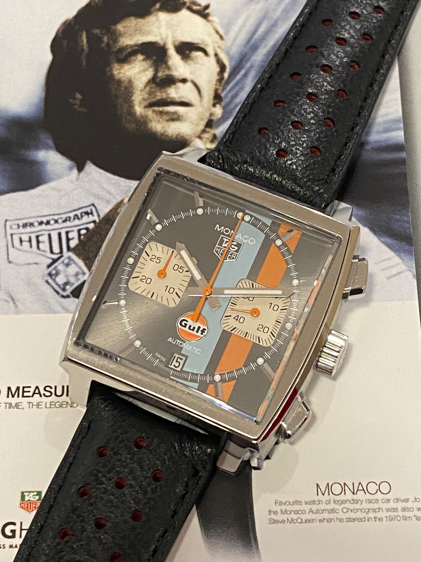 Tag Heuer Monaco Chrono Gulf Edition Limitée - CAW2113-FC6250