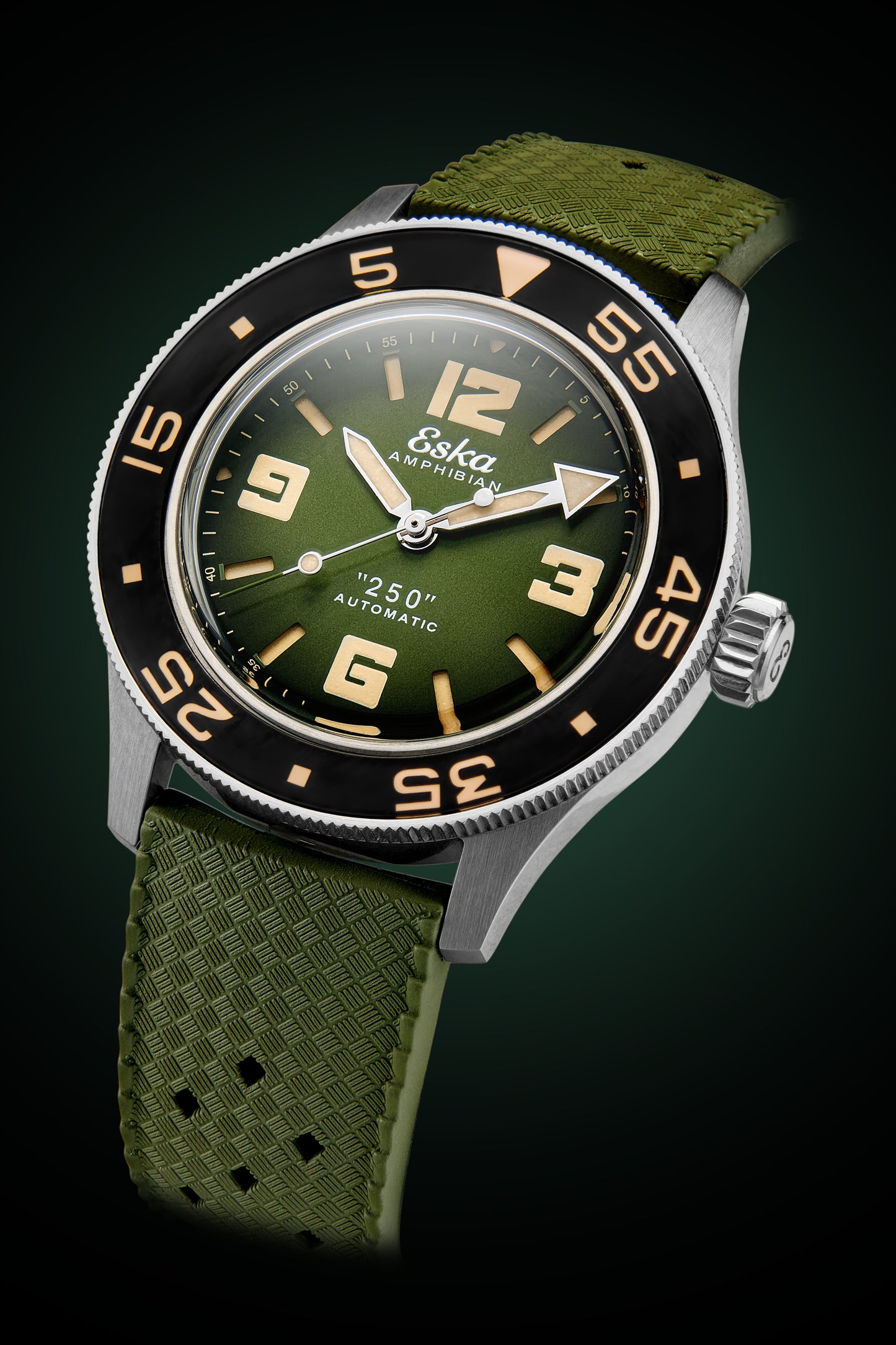 Eska Amphibian 250 - Green Turtle - Edition Limitée - 1095-2 - Montre Neuve