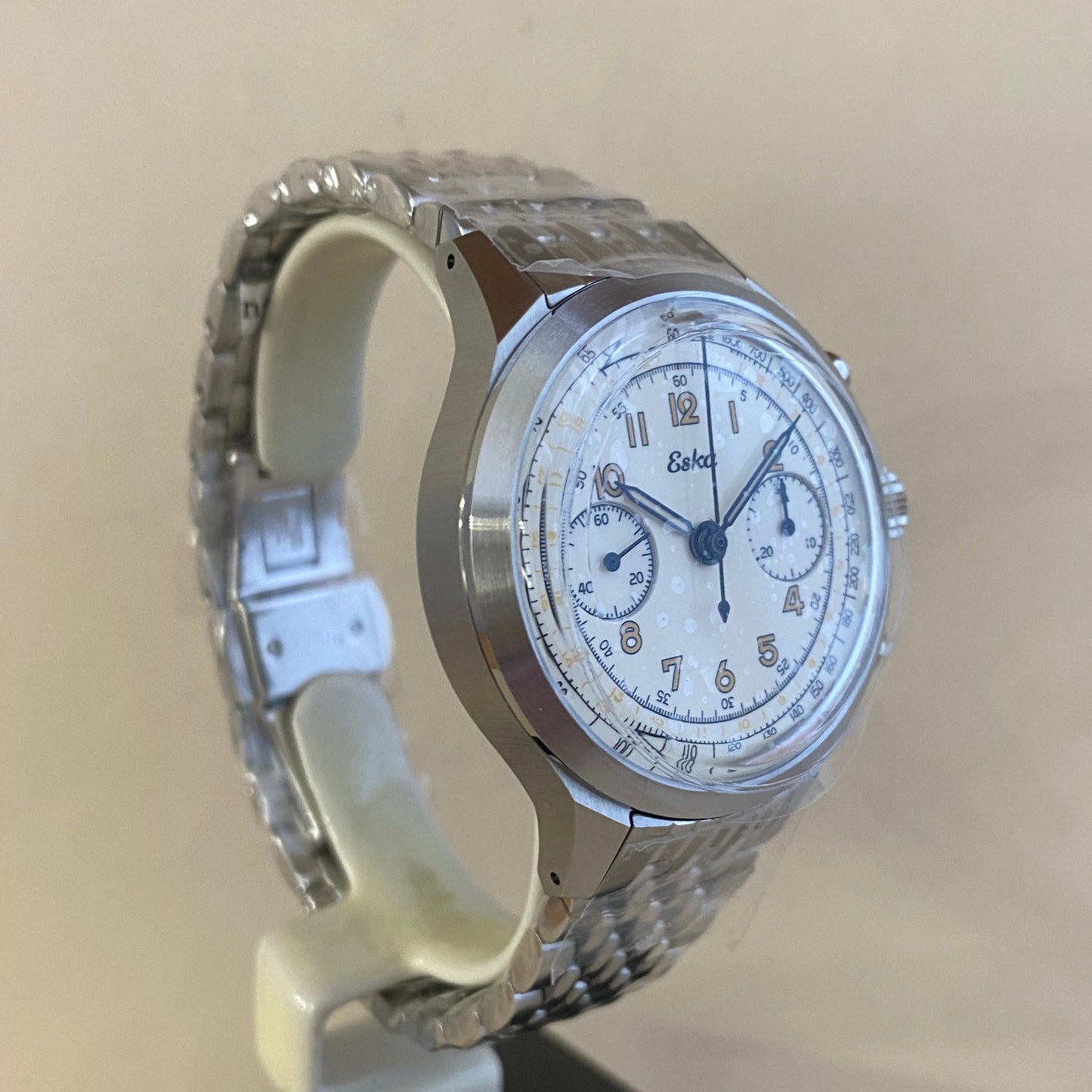 Eska Chrono Héritage Beige - SK25 - Montre Neuve