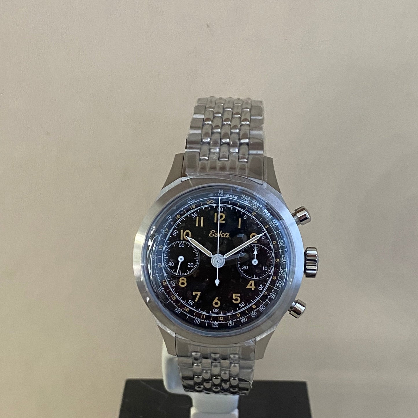 Eska Chrono Héritage Noir - SK25 - Montre Neuve