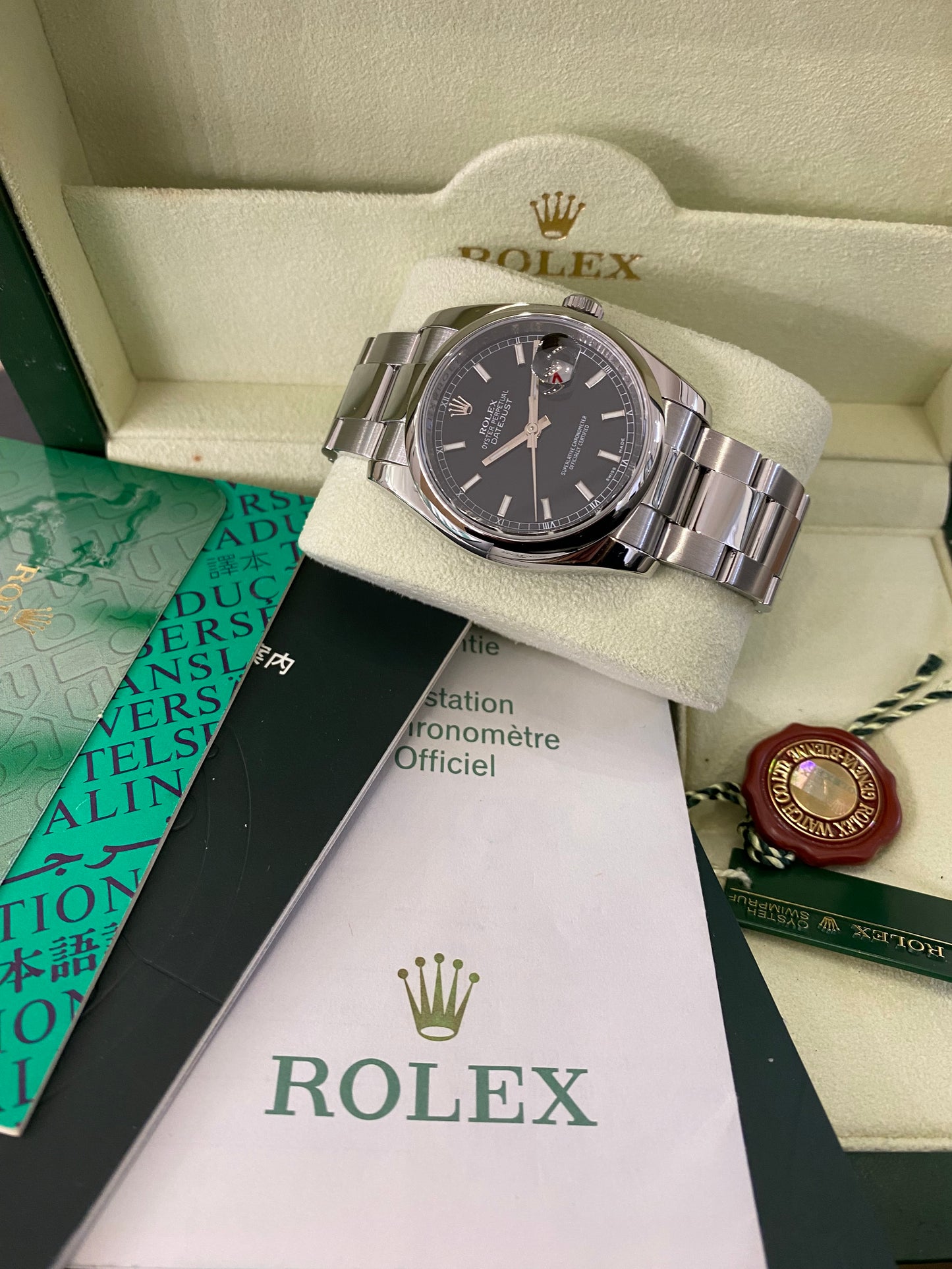Rolex Datejust 36 Full Set de 2006 - 116200