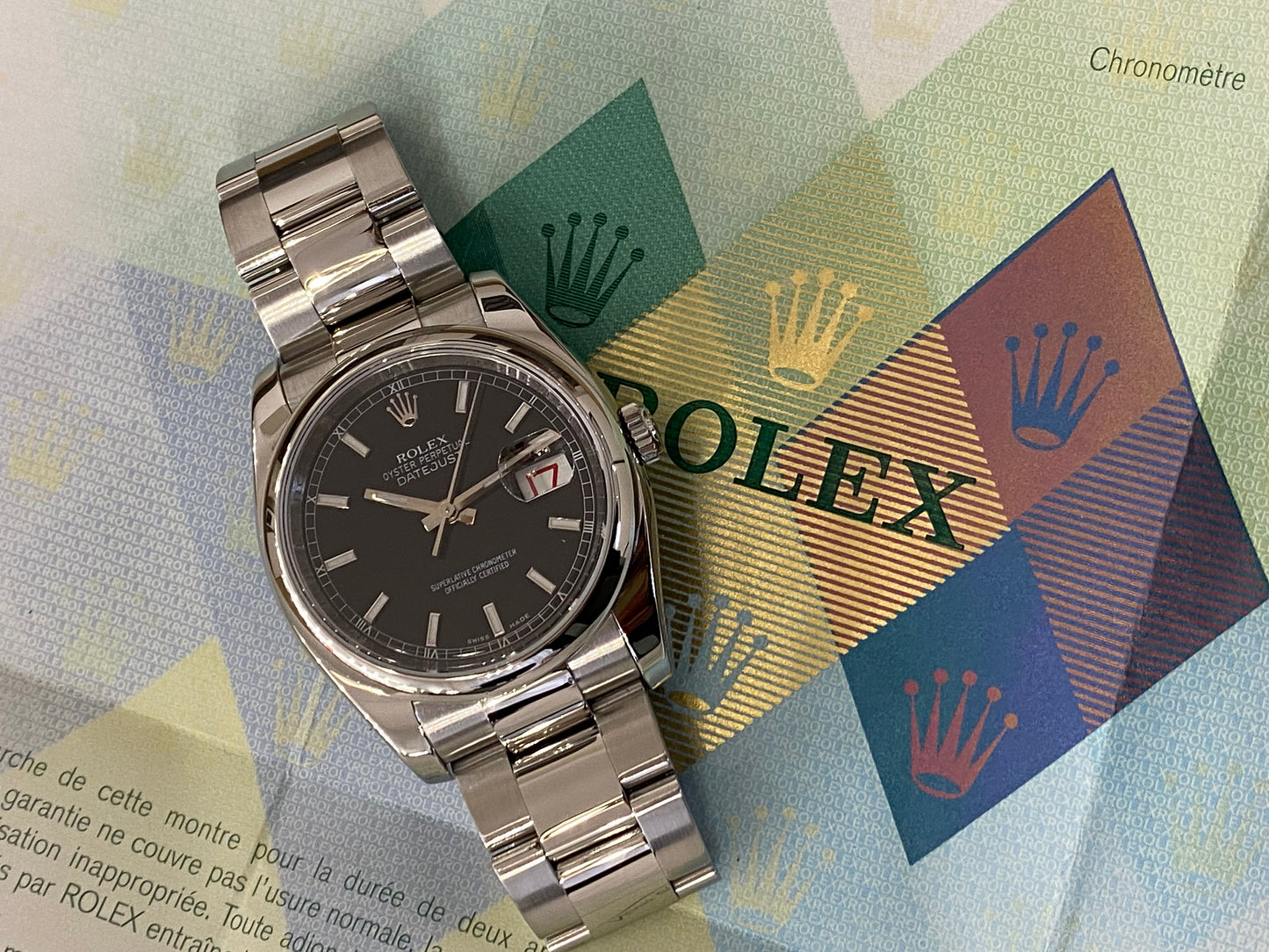 Rolex Datejust 36 Full Set de 2006 - 116200