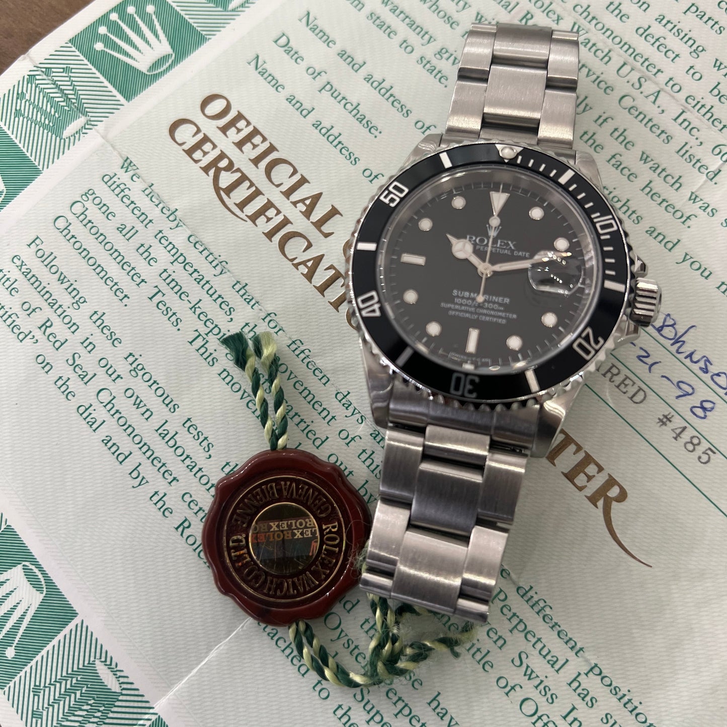 Rolex Submariner Date  - 16610LN De 1998