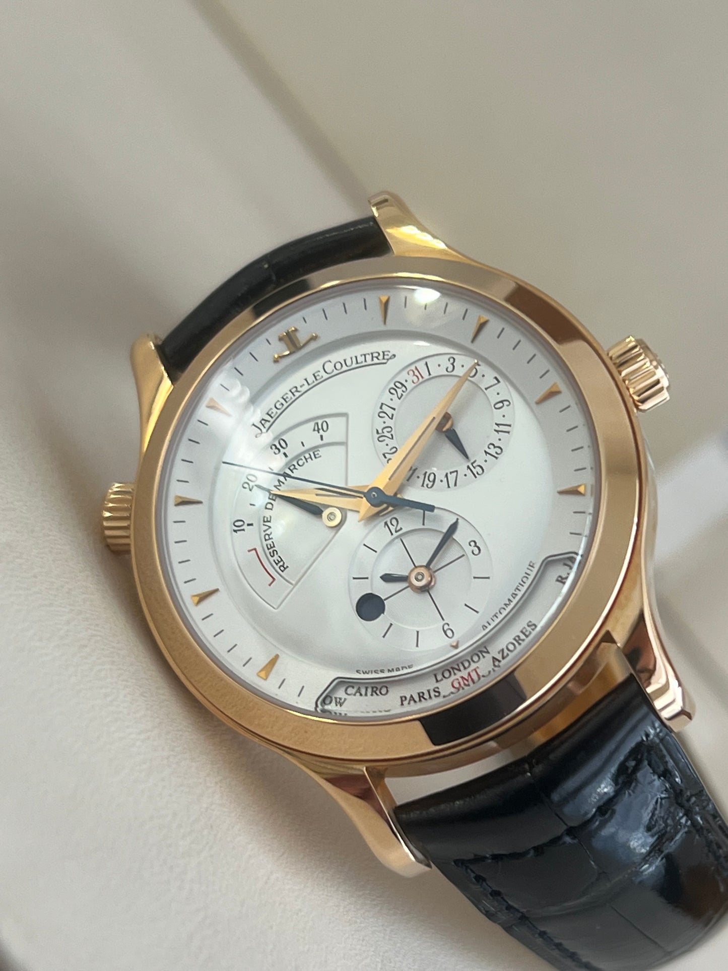 Jaeger-Lecoultre Master Geographic or rose neuve- 142.2.92