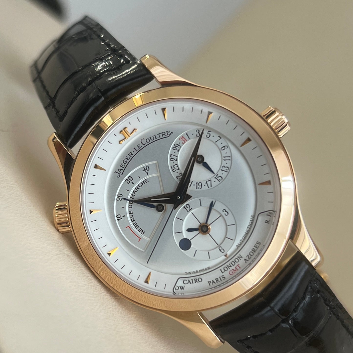 Jaeger-Lecoultre Master Geographic or rose neuve- 142.2.92