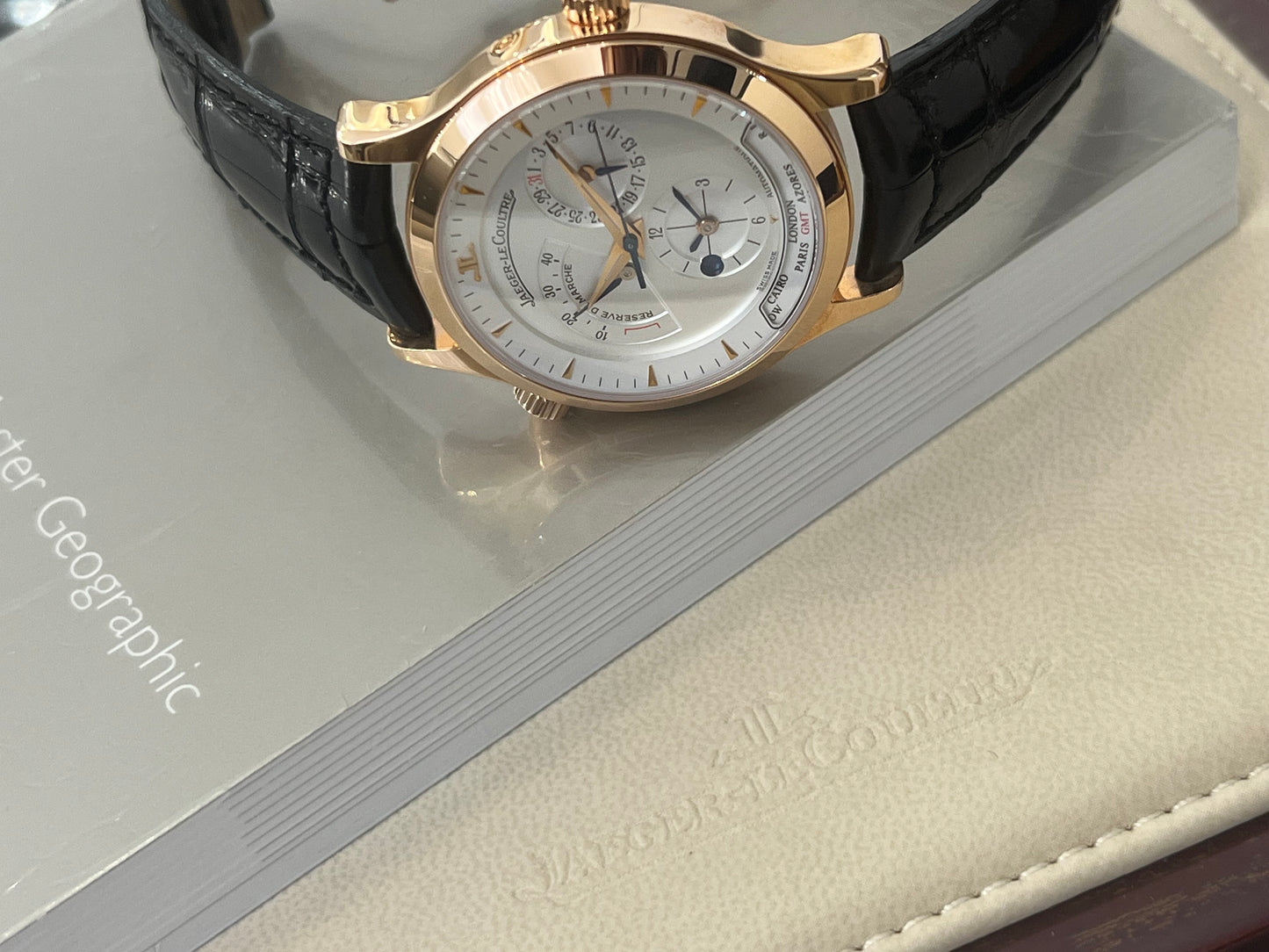 Jaeger-Lecoultre Master Geographic or rose neuve- 142.2.92