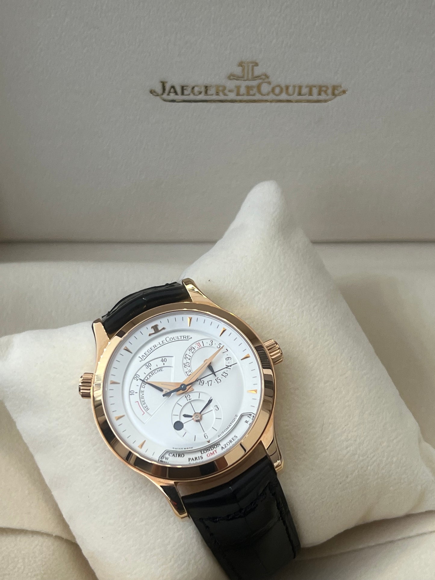 Jaeger-Lecoultre Master Geographic or rose neuve- 142.2.92