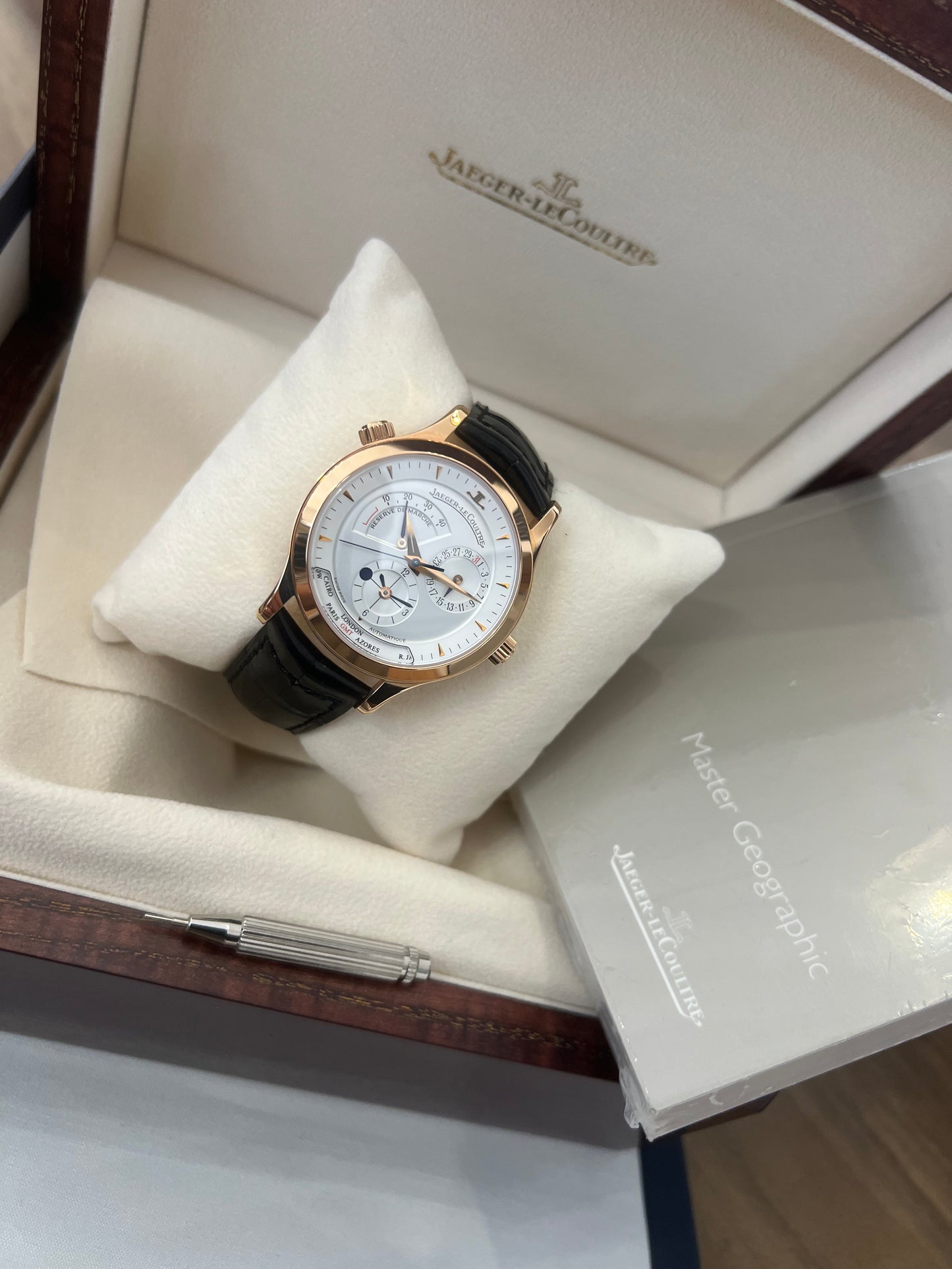 Jaeger-Lecoultre Master Geographic or rose neuve- 142.2.92