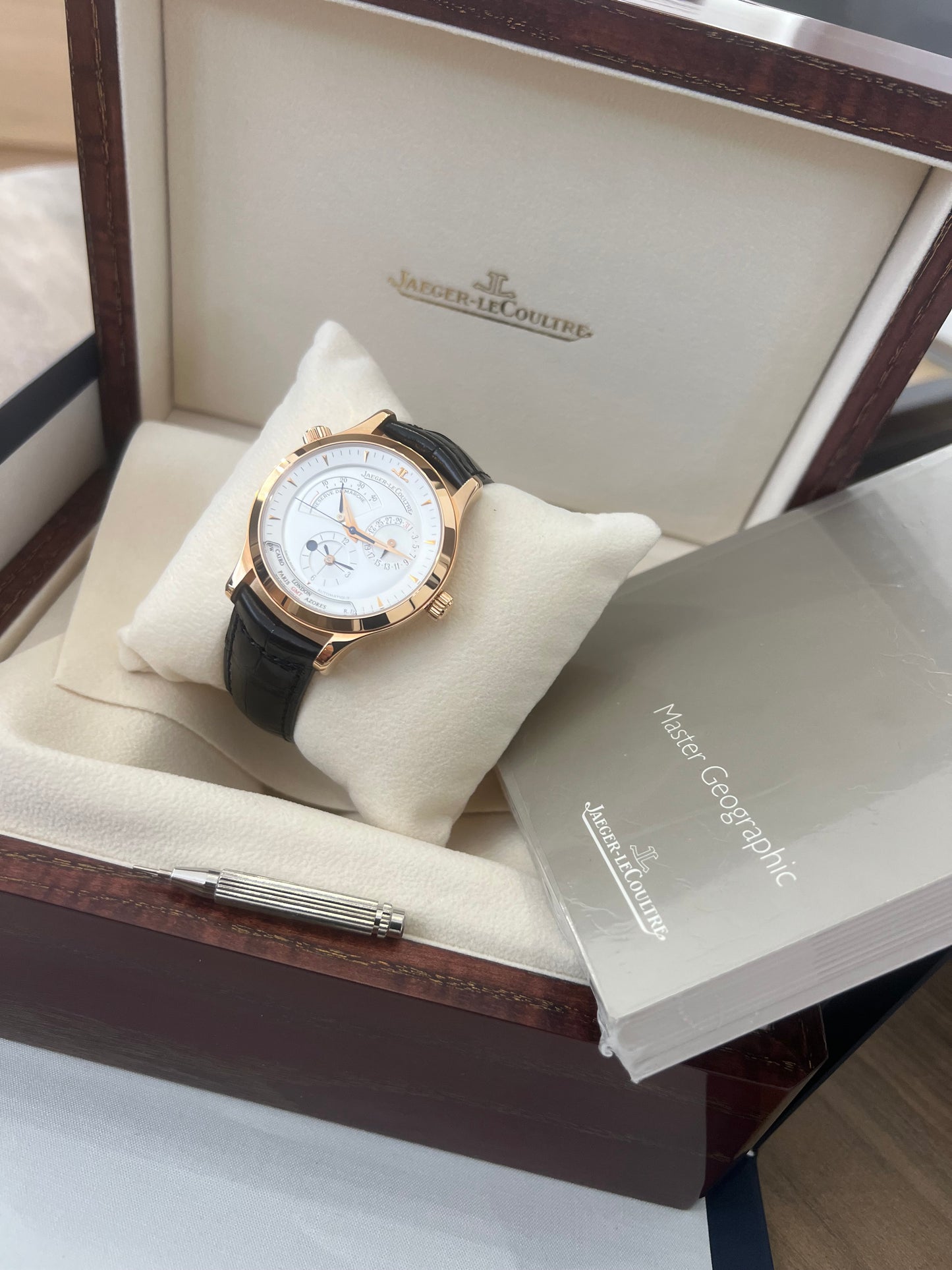 Jaeger-Lecoultre Master Geographic or rose neuve- 142.2.92