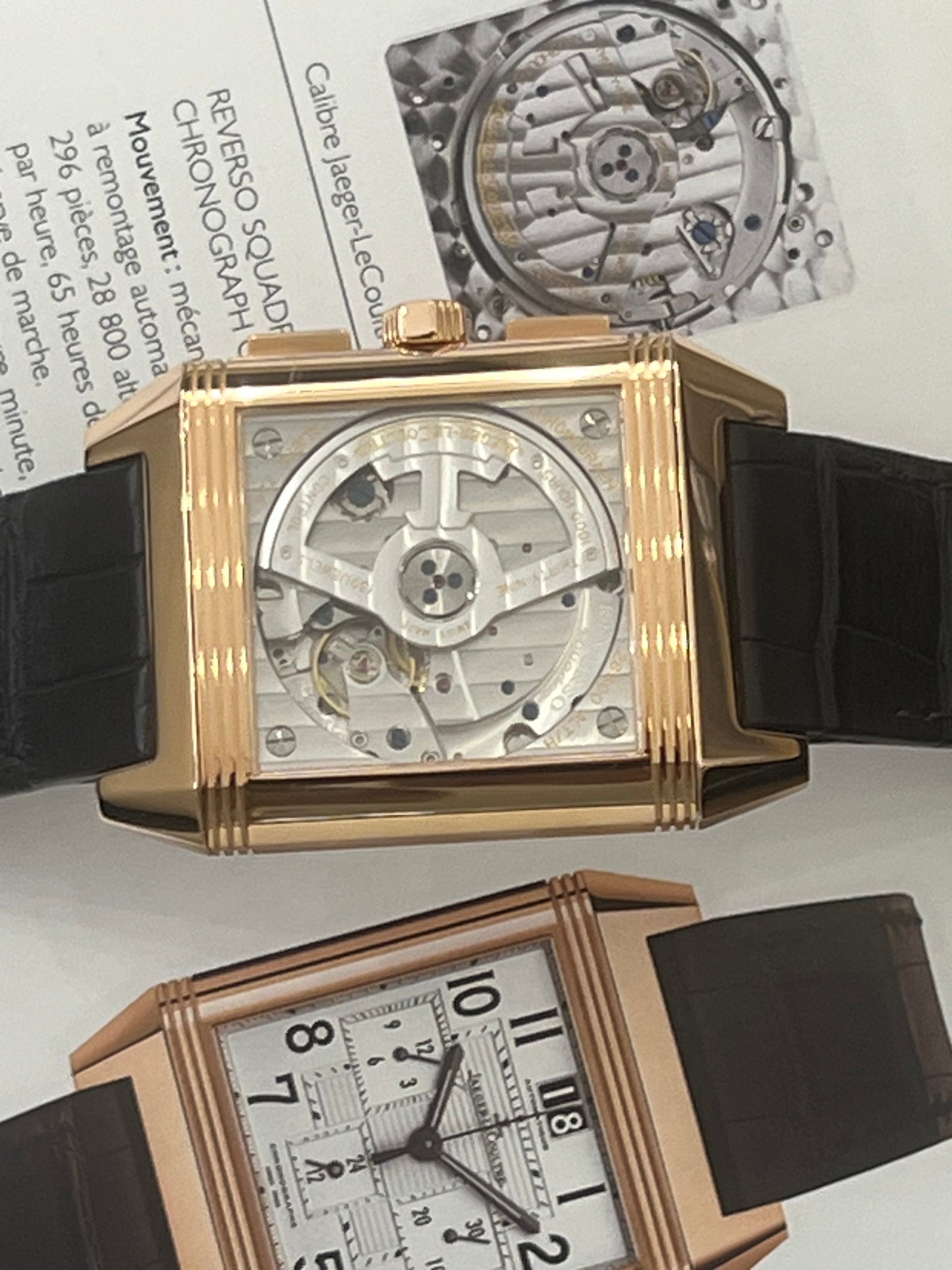 Jaeger-Lecoultre Reverso Chrono Squadra GMT Or Rose neuve- Q7012020
