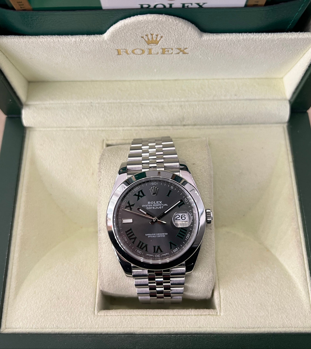Rolex Datejust 41 Wimbledon Full Set de 2017 - 126300