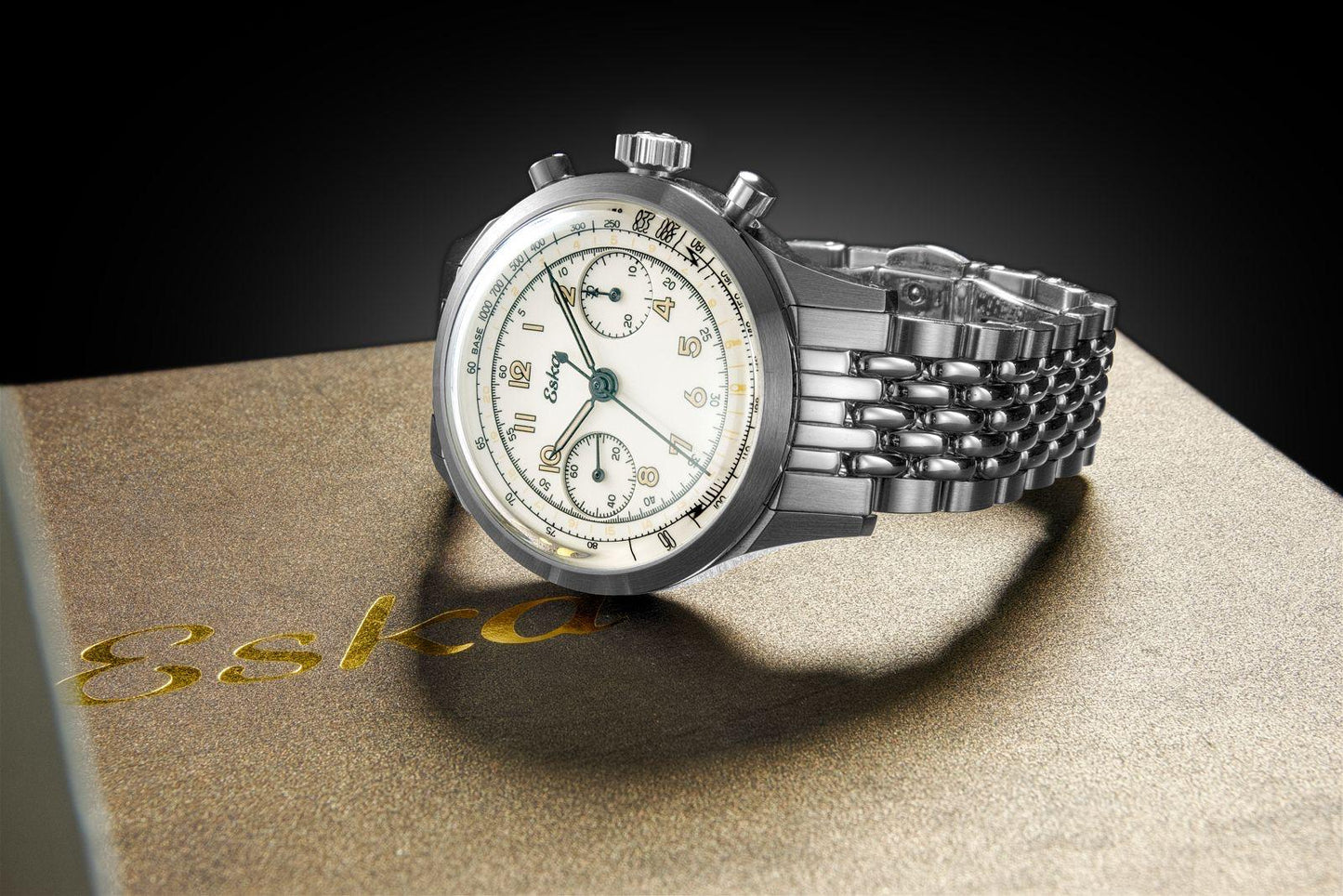 Eska Chrono Héritage Beige - SK25 - Montre Neuve